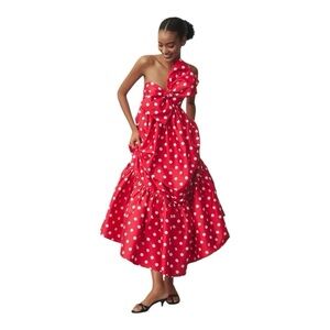 Red Polka Dot Maxi Dress